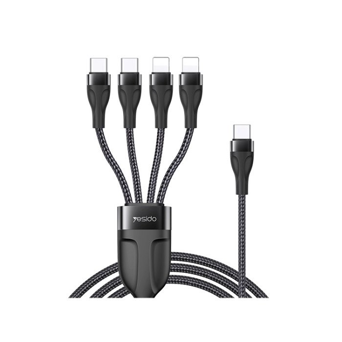 YESIDO 4 IN 1 CABLE BLACK CA111