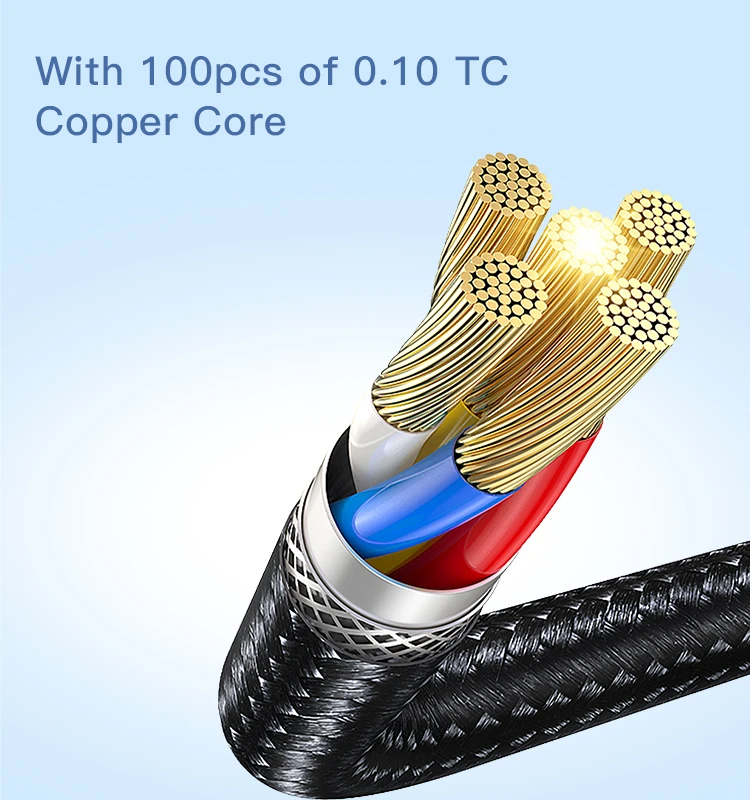 YESIDO USB-C TO LIGHTNING CABLE 1.2M BLACK CA107 thumbnail 6