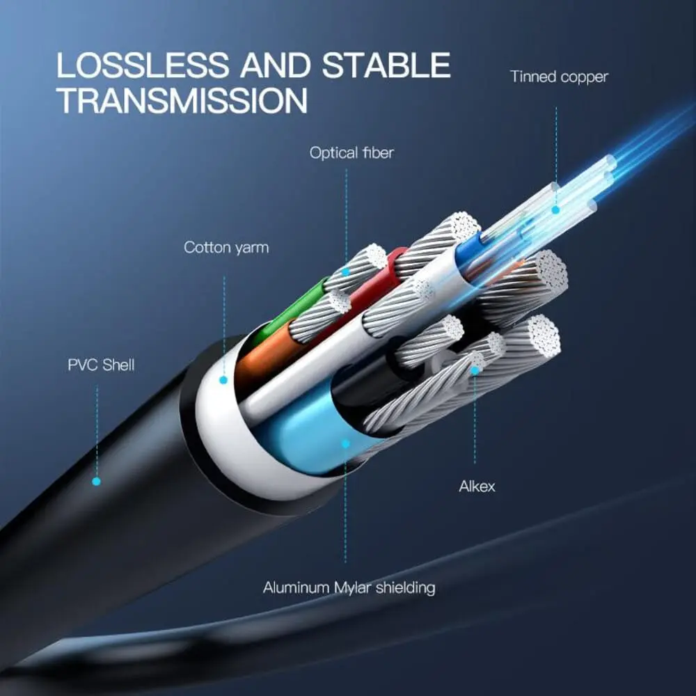 UGREEN 8K HDMI MALE TO MALE FIBER OPTIC CABLE 10M 80406 thumbnail 5