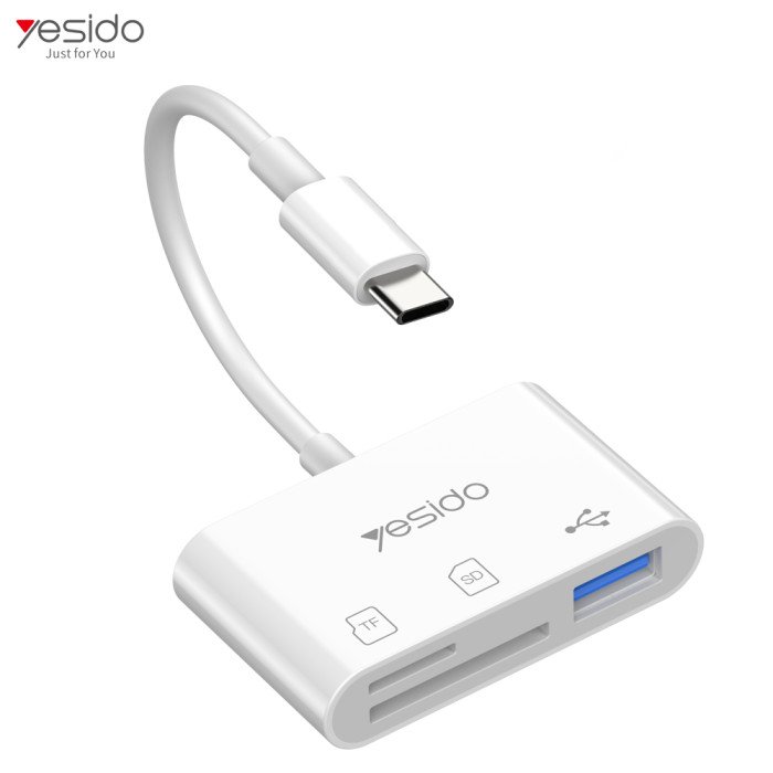 YESIDO TYPE-C TO 1 USB OTG ADAPTER WHITE GS16