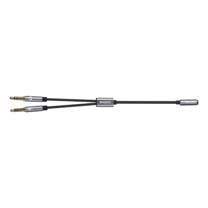 YESIDO AUDIO AUX SPLITTER 3.5MM FEMALE TO DUAL 3.5MM MALE CABLE YAU29