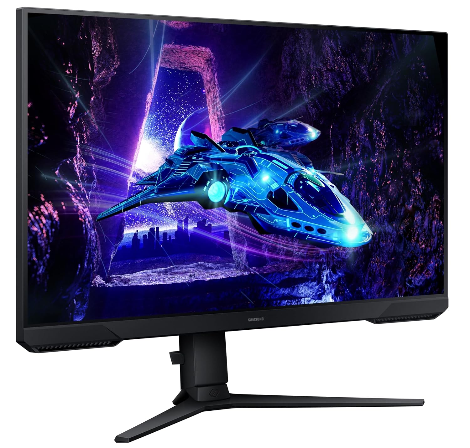 SAMSUNG 27 INCH GAMING FLAT FHD ERGONOMIC VA PANEL 1MS 180HZ MONITOR LS27DG302EMXUE thumbnail 5