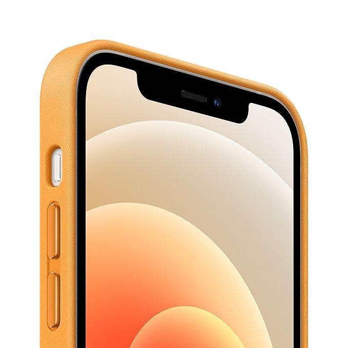 APPLE IPHONE 12/12 PRO LEATHER CASE WITH MAGSAFE CALIFORNIA POPPY MHKC3 thumbnail 2