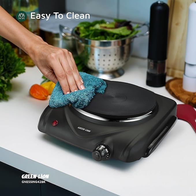GREEN LION ELECTRIC STOVE SINGLE HOT PLATE BLACK GNESSING42BK thumbnail 3