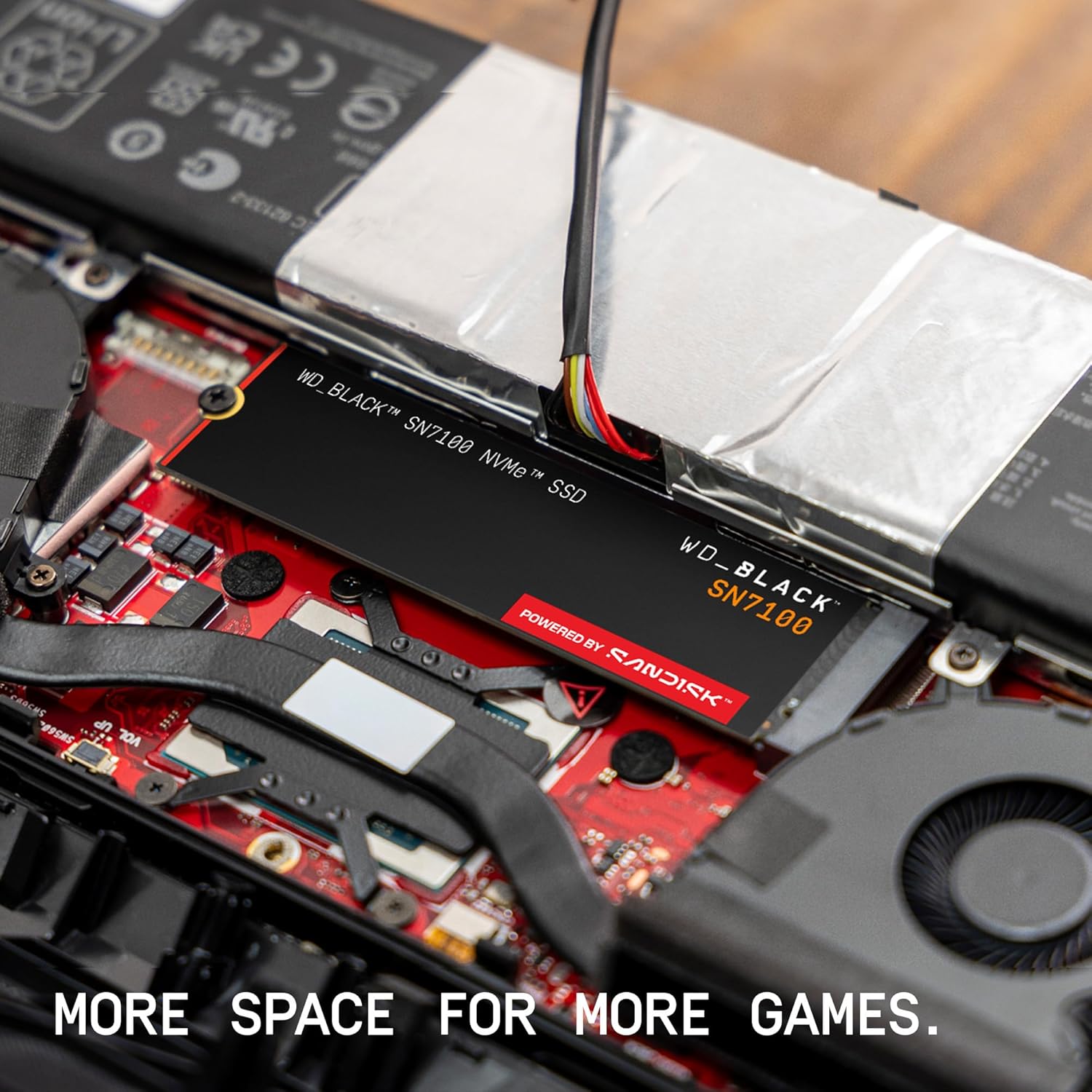 WD SN7100 1TB M.2 NVME GEN4 7250/6900 MBPS INTERNAL SSD BLACK WDS100T4X0E thumbnail 3