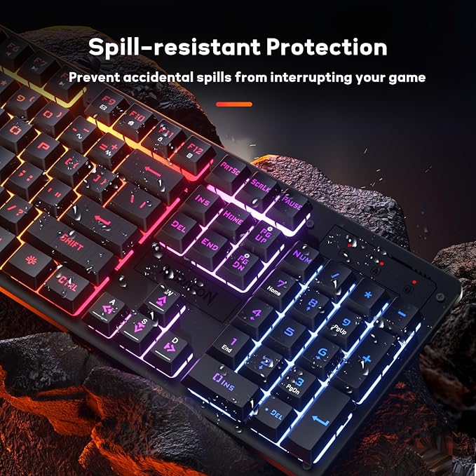 REDRAGON NETHERBANE RGB WIRED GAMING MEMBRANE KEYBOARD BLACK K521-RGB thumbnail 6