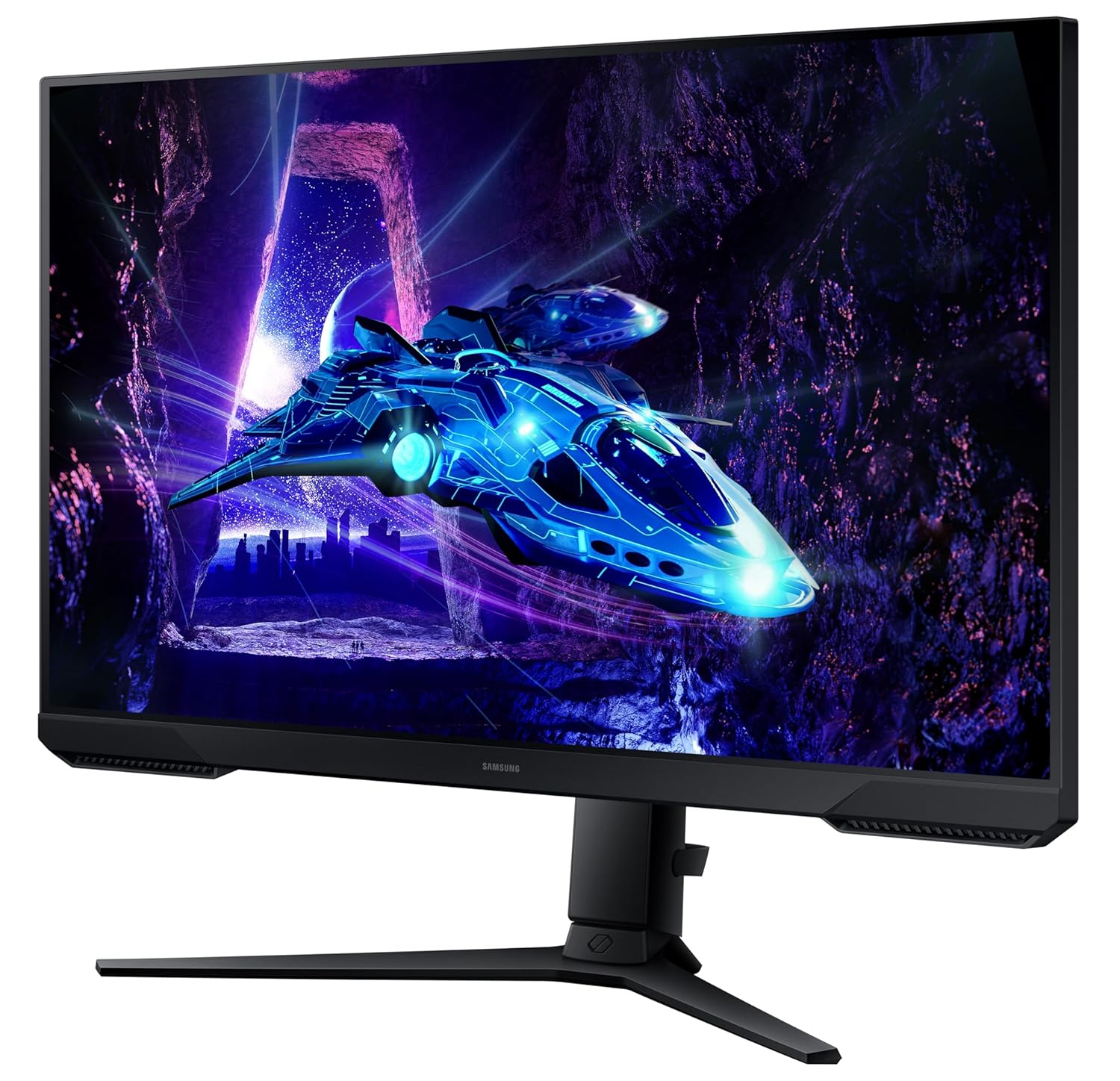 SAMSUNG 27 INCH GAMING FLAT FHD ERGONOMIC VA PANEL 1MS 180HZ MONITOR LS27DG302EMXUE thumbnail 4