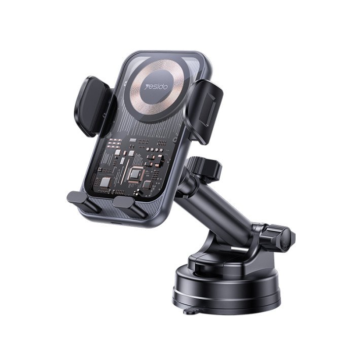 YESIDO 15W WIRELESS TOUCH AUTO CLIP TRANSPARENT HOLDER C307