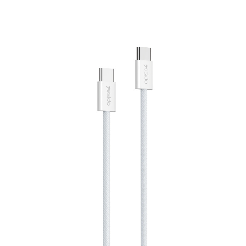 YESIDO USB-C TO USB-C CABLE 2M WHITE CA164