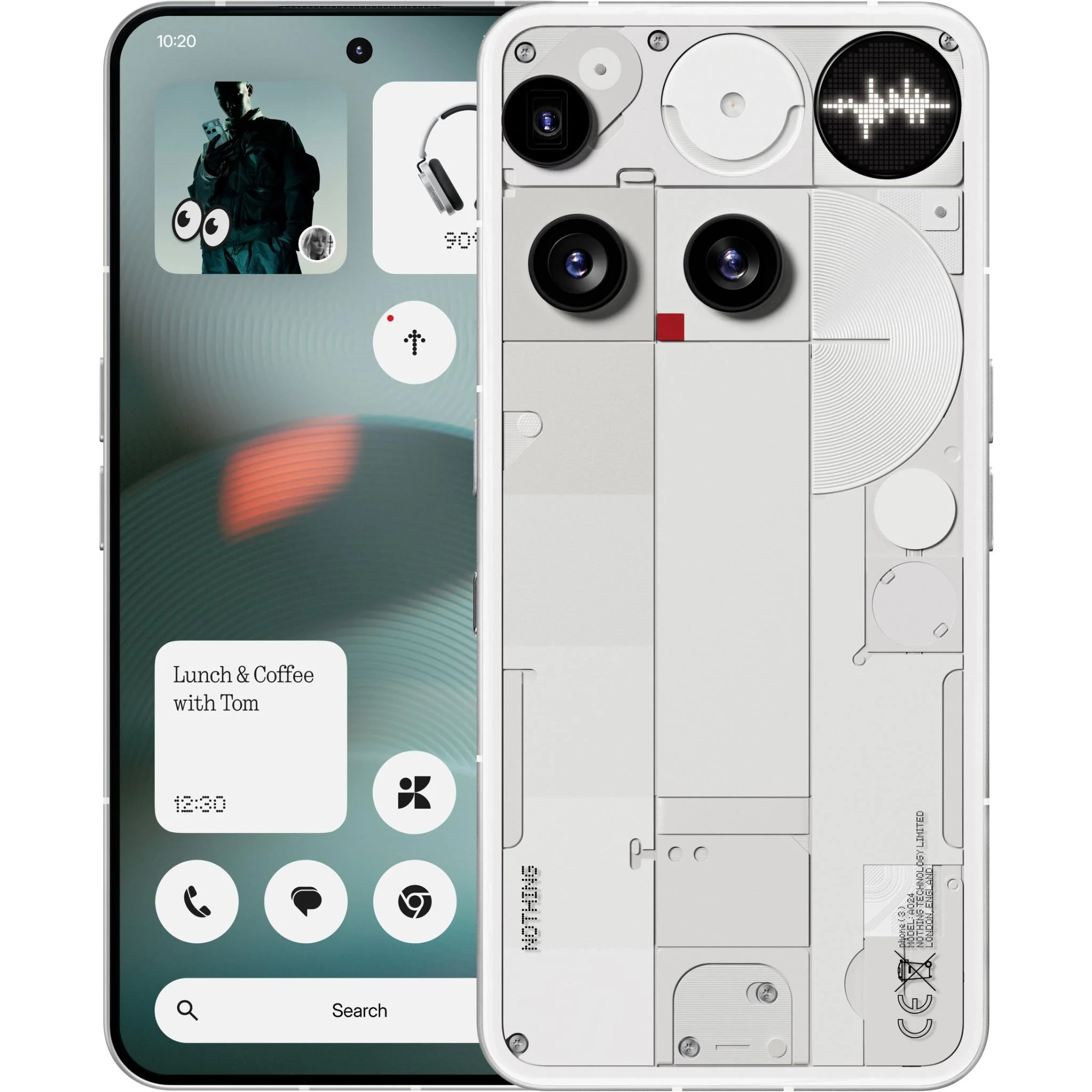 NOTHING PHONE 3 16-512GB WHITE - High-Speed Smartphone