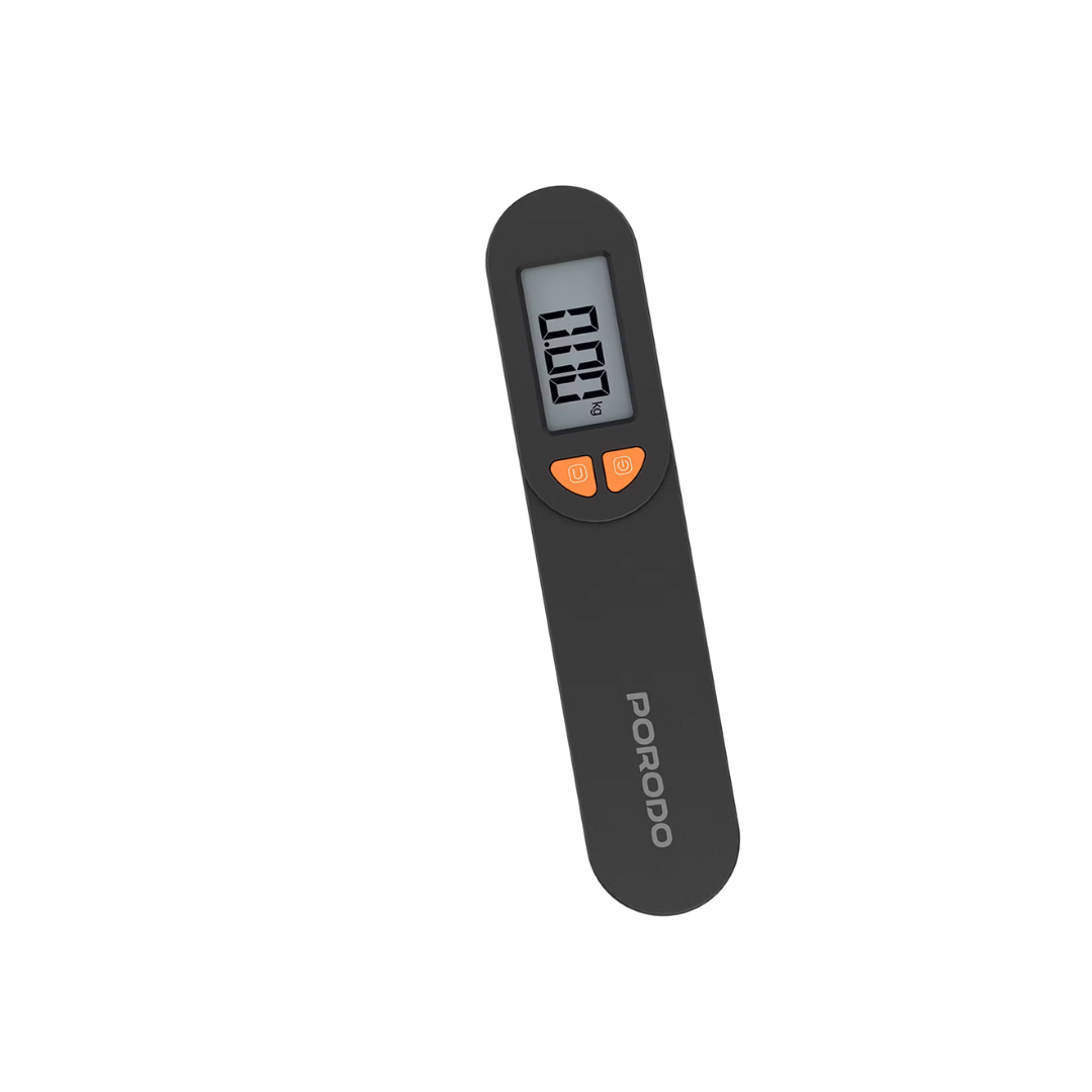 PORODO LIFESTYLE ACCUSCALE HIGH PRECISION LUGGAGE SCALE BLACK PDLFST205BK