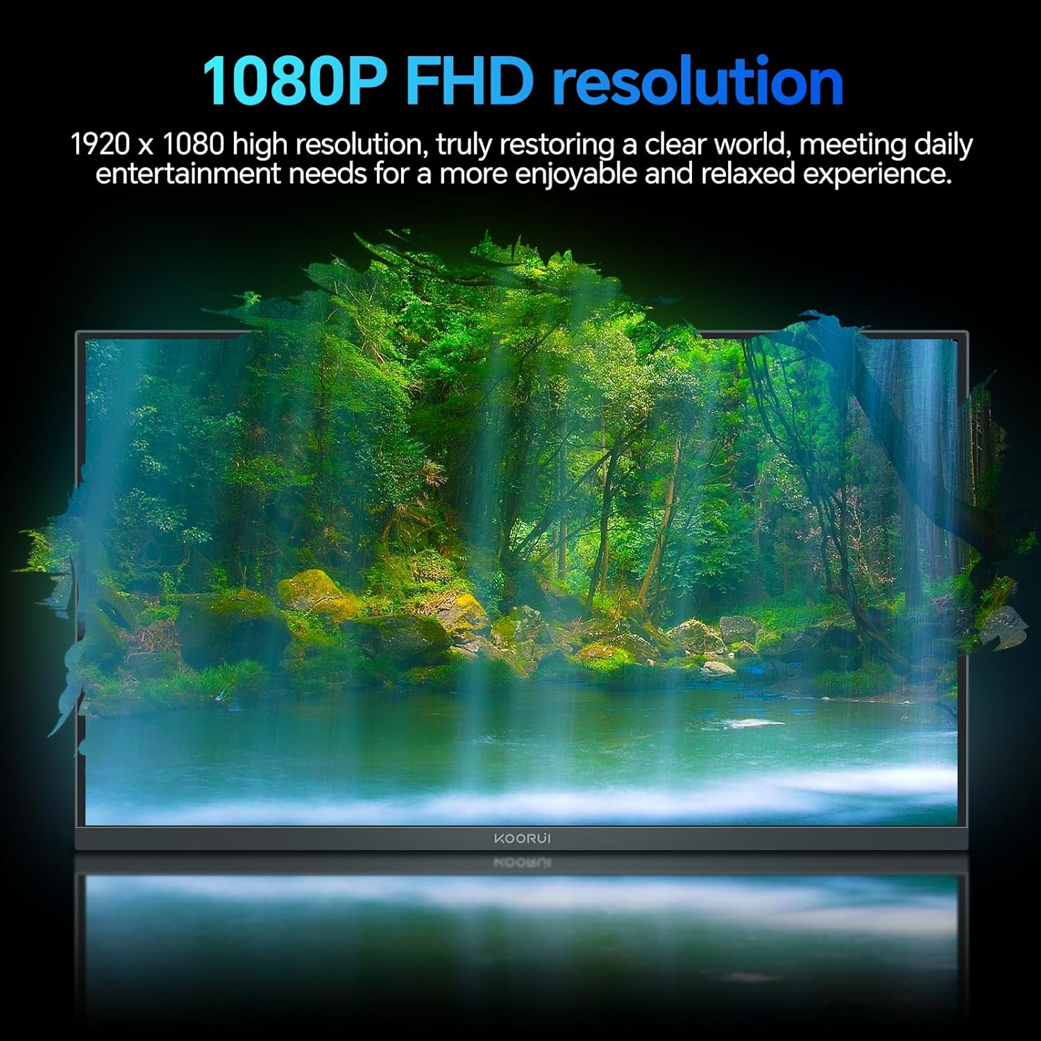 KOORUI 23.8-INCH FHD 1920X1080 SRGB 144HZ 5MS IPS PANEL BUSINESS MONITOR E2411K thumbnail 5