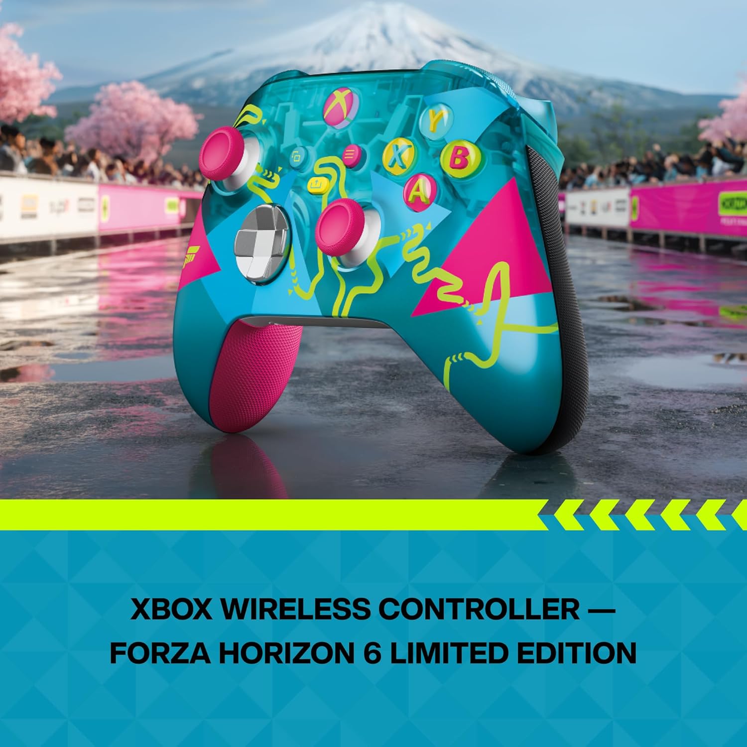 MICROSOFT XBOX WIRELESS CONTROLLER FORZA HORIZON 6 LIMITED EDITION MULTICOLOR EP2-42276 thumbnail 2