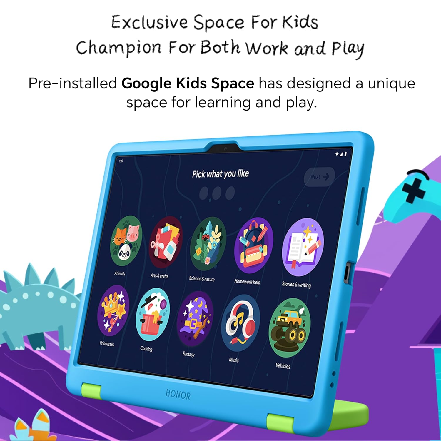 HONOR PAD X8B KIDS EDITION 4GB-128GB SPACE GRAY NDL2-W09 thumbnail 5