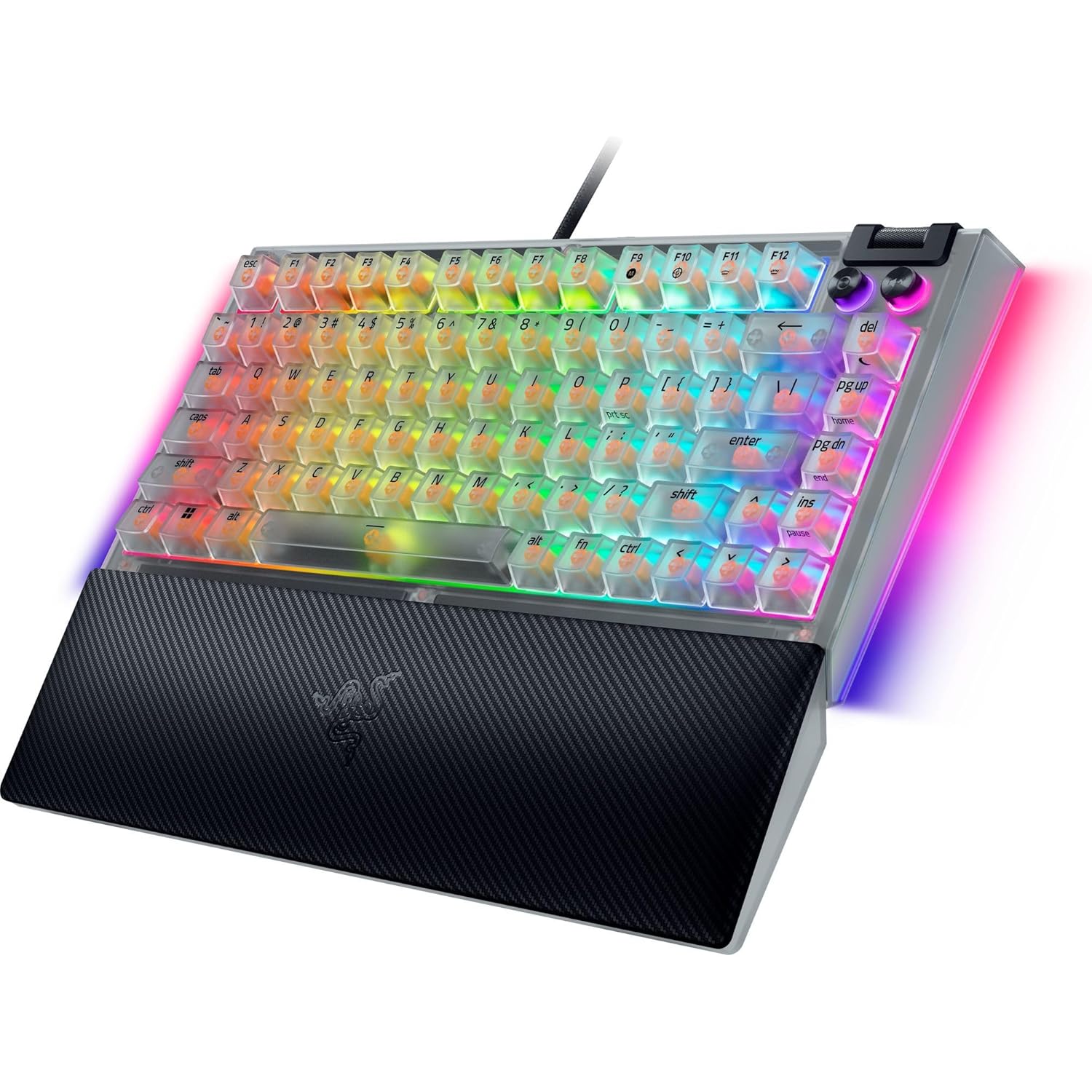 RAZER BLACKWIDOW V4 75% PHANTOM WHITE HOT-SWAP ENABLED MECHANICAL GAMING KEYBOARD RZ03-05003500-R3M1 thumbnail 9