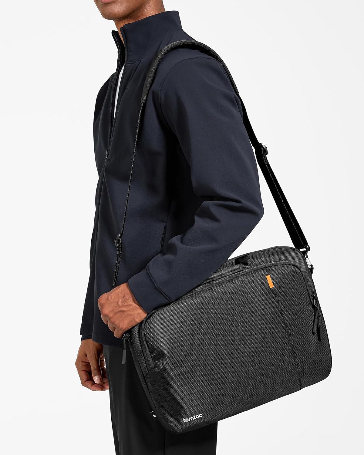 TOMTOC DEFENDER A30 15-16 INCH LAPTOP SHOULDER BAG BLACK A30F2D1 thumbnail 7