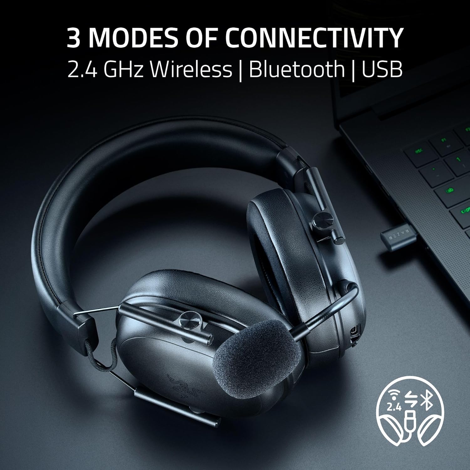RAZER BLACKSHARK V3 X HYPERSPEED WIRELESS ESPORTS HEADSET RZ04-05420100-R3M1 thumbnail 8