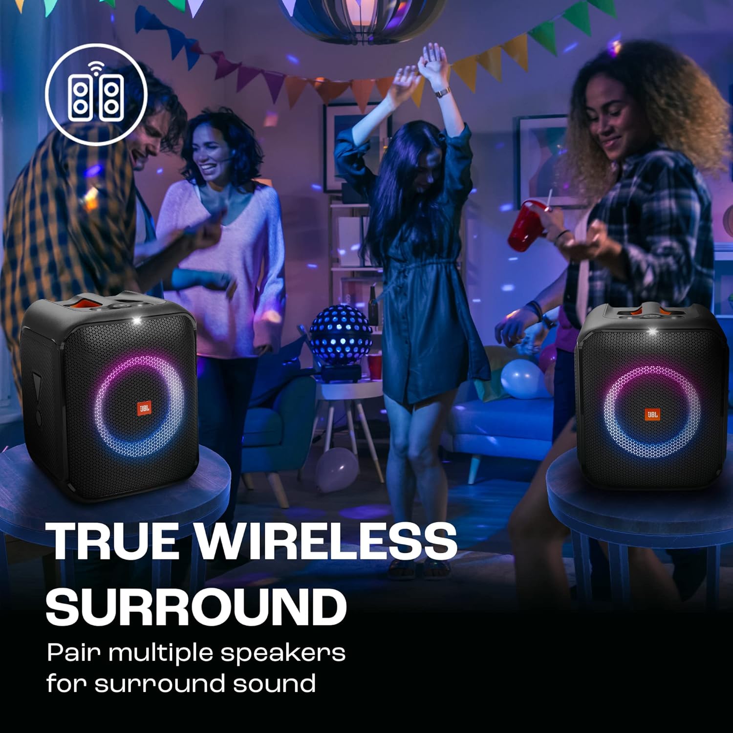JBL PARTYBOX ENCORE 2 PORTABLE SPEAKER WITH 2 MIC JBLPBENCORE 2 2MICAS thumbnail 9