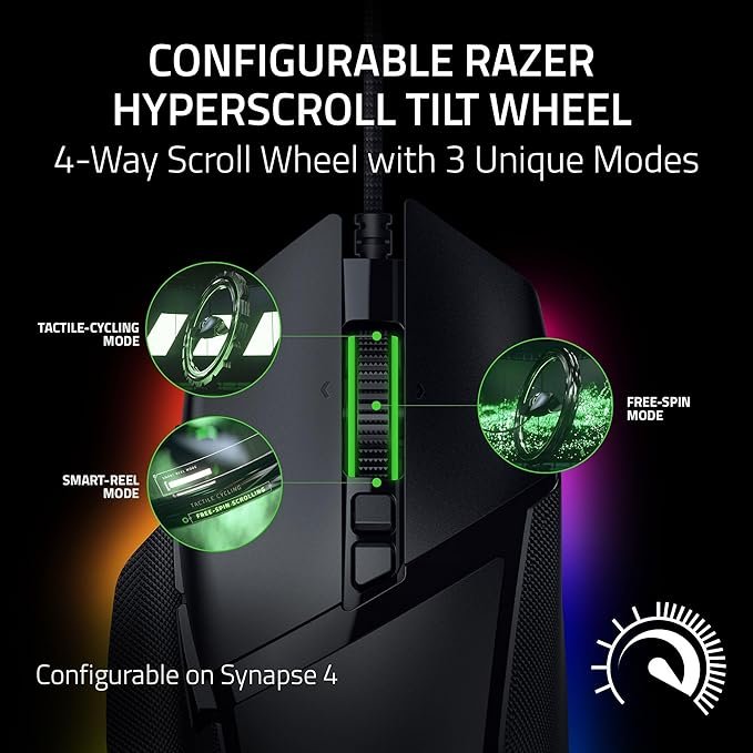 Razer Basilisk V3 35K Wired Gaming Mouse (Black, RZ01-05230100-R3M1) - Precision and Customization for Gamers thumbnail 7
