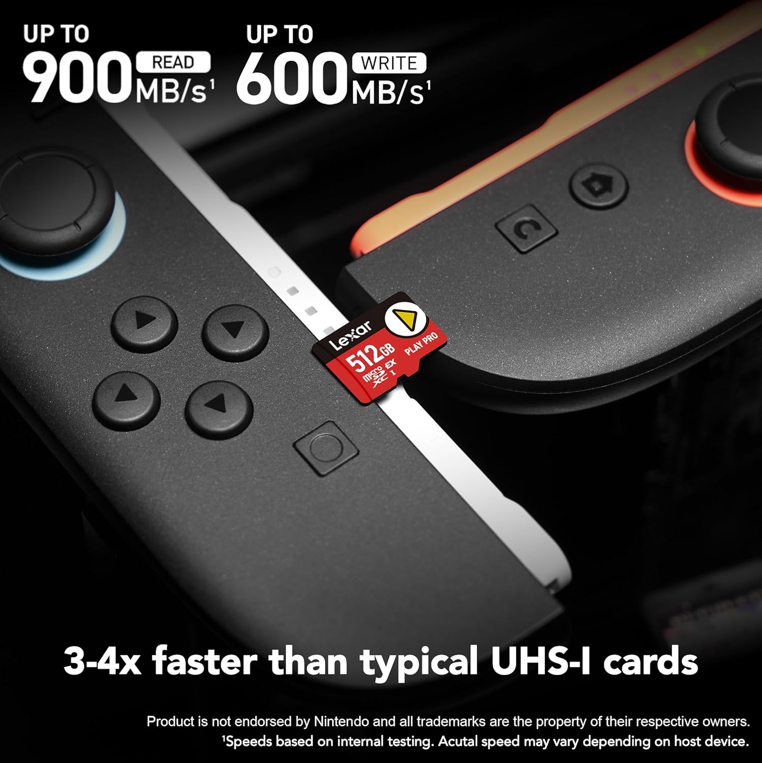LEXAR PLAY PRO MICROSDXC EXPRESS CARD 512GB 900MB/S LMSXPS0512G-BNNNG thumbnail 2