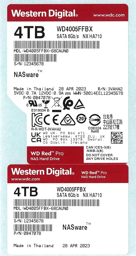 WD 4TB RED PLUS 256MB SATA 6GB/S -WD40EFPX thumbnail 3