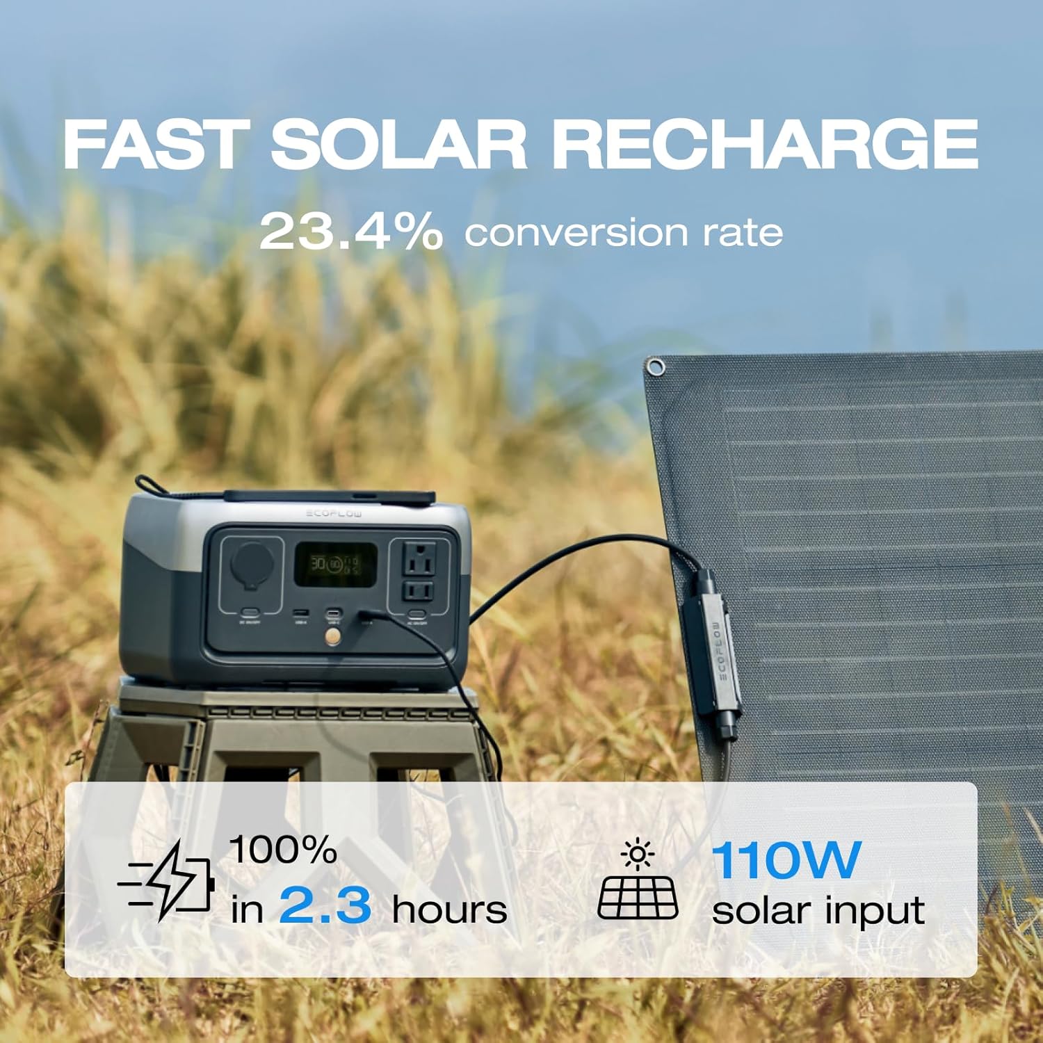 ECOFLOW RIVER 2 PORTABLE POWER STATION 256WH EFR600 thumbnail 6