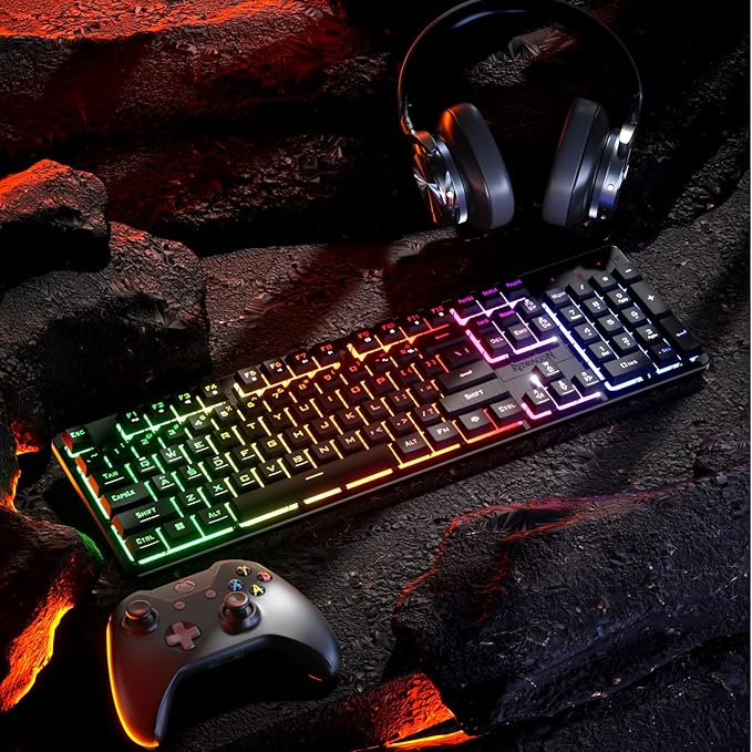REDRAGON NETHERBANE RGB WIRED GAMING MEMBRANE KEYBOARD BLACK K521-RGB thumbnail 7