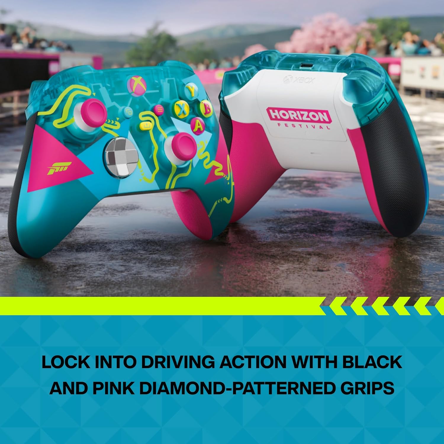 MICROSOFT XBOX WIRELESS CONTROLLER FORZA HORIZON 6 LIMITED EDITION MULTICOLOR EP2-42276 thumbnail 6
