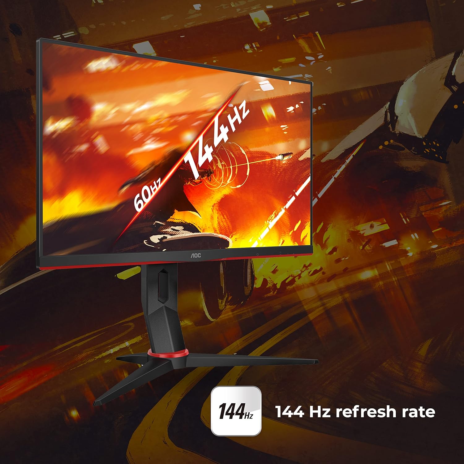 AOC 24 INCH G2 SERIES IPS GAMING MONITOR 24G2SP thumbnail 4