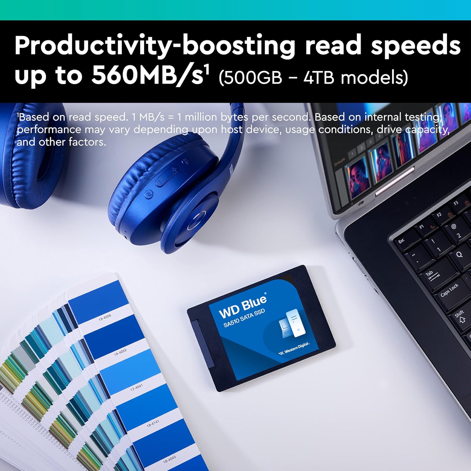 WD BLUE SSD SATA SA510 1TB UP TO 560MB/S WDS100G3B0A-00AXR0 thumbnail 2