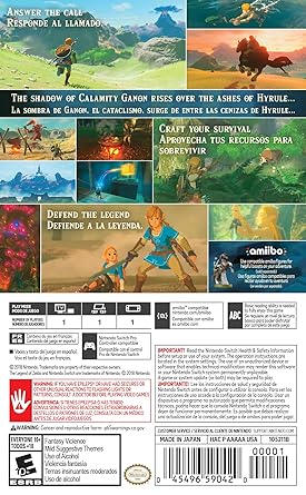 NINTENDO SWITCH 2 THE LEGEND OF ZELDA BREATH OF THE WILD GAME CD thumbnail 10