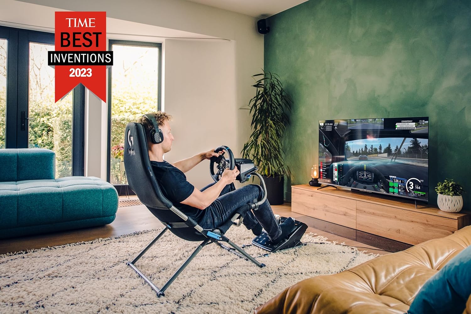LOGITECH G EDITION FOLDABLE SIM RACING PLAYSEAT CHALLENGE X COCKPIT GREY G00248 thumbnail 8