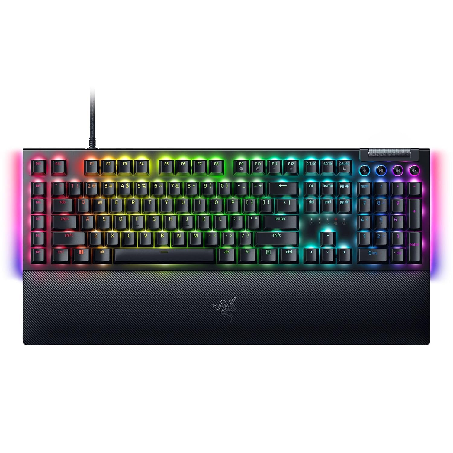 RAZER BLACKWIDOW V4 KEYBOARD YELLOW SWITCH LAYOUT FRML RZ03-04691800-R3M1 thumbnail 2