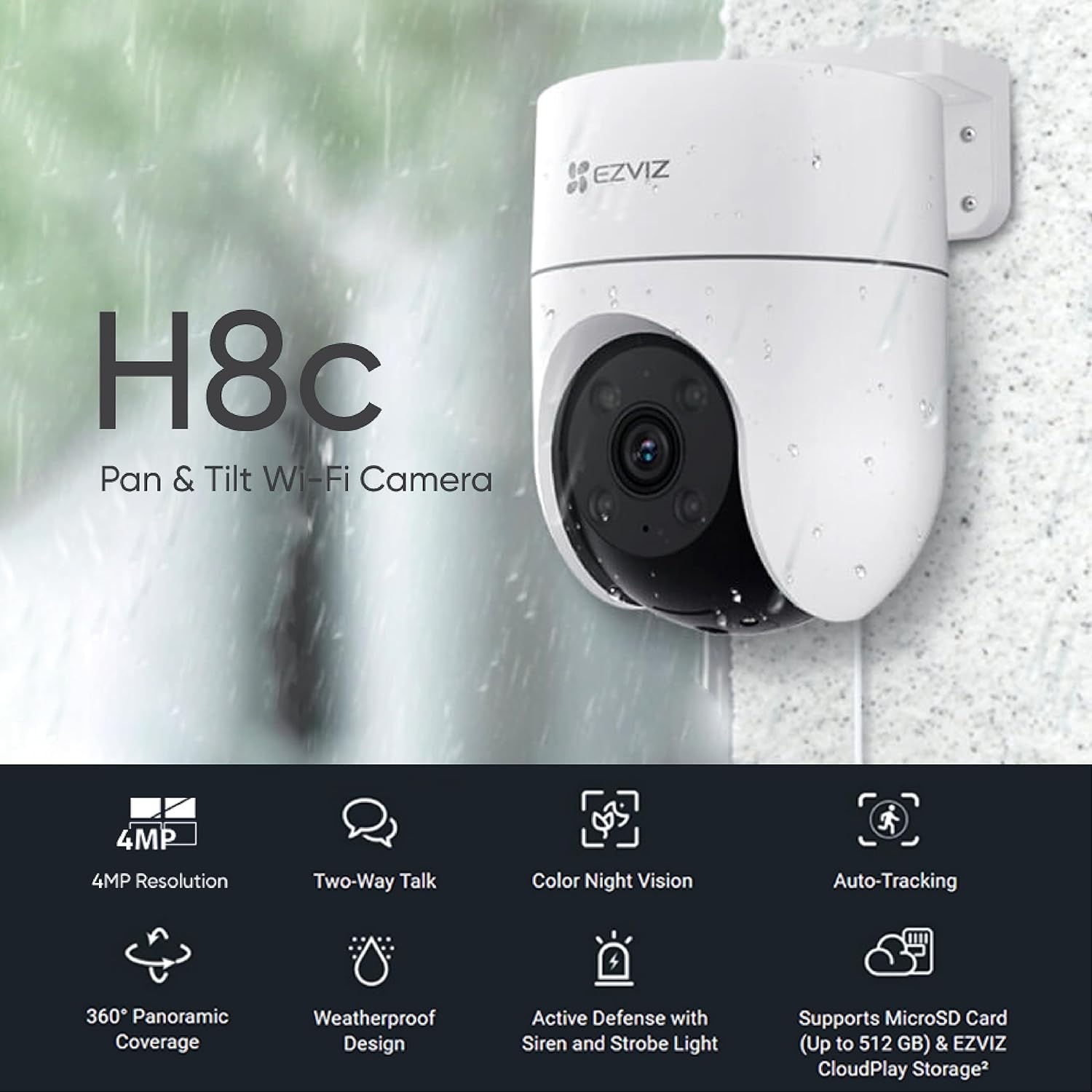 EZVIZ SMART HOME 3K CAMERA H8C PRO CS-H8C-R200 1J5WKFL thumbnail 2