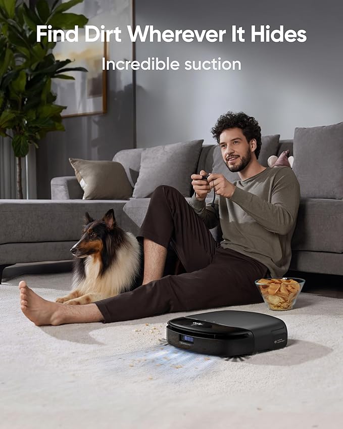 EUFY S1 PRO FLOOR WASHING ROBOT VACUUM WITH ALL IN ONE STATION BLACK T2080G11 thumbnail 6