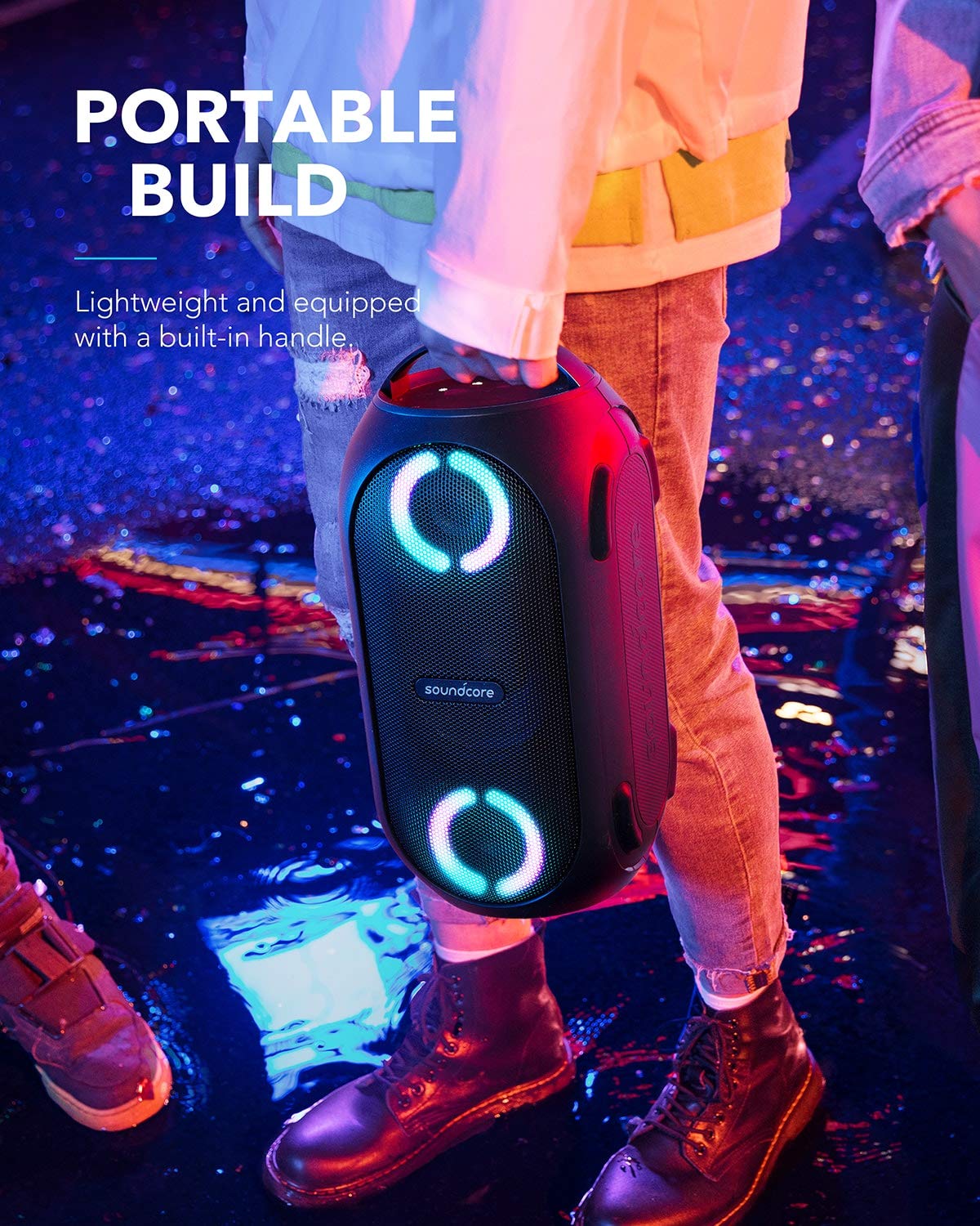 ANKER RAVE PARTY CAST WIRELESS PART SPEAKER 80W BLACK A3390H12 thumbnail 3