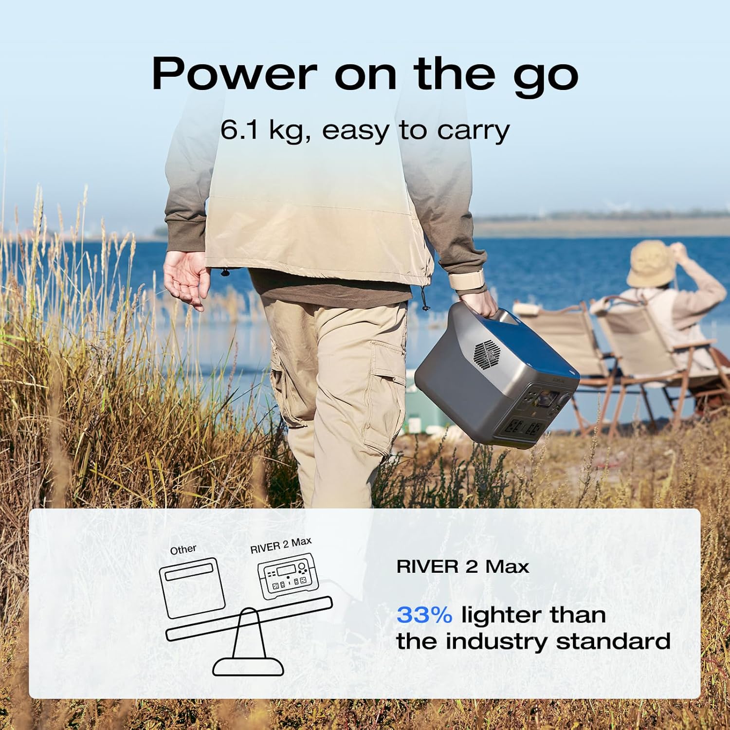 ECOFLOW RIVER 2 MAX PORTABLE POWER STATION 512WH EFR610 thumbnail 7