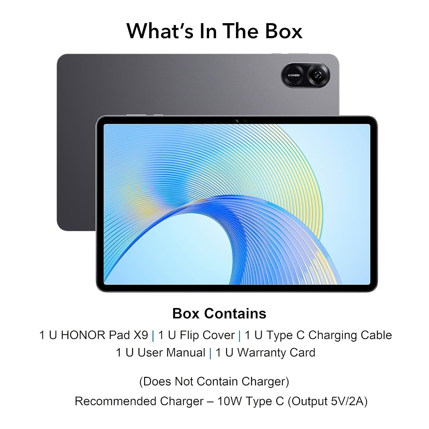 HONOR PAD X9A WIFI 8GB 128GB GRAY WITH FLIP COVER ELN2-W29 thumbnail 2