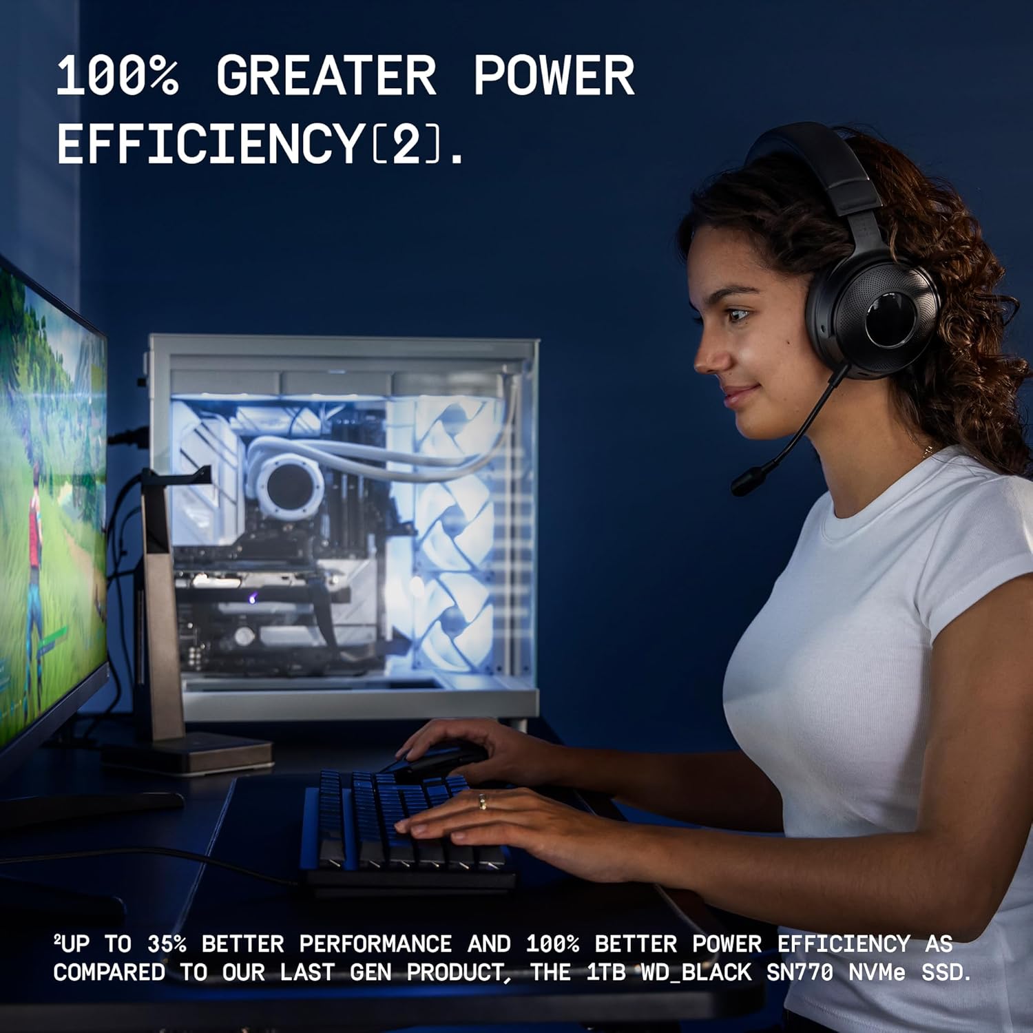 WD INTERNAL GAME DRIVE SN7100 2TB SSD NVME M.2 2280 GEN 4 7250MB/S BLACK WDS200T4X0E-00CJA0 thumbnail 4