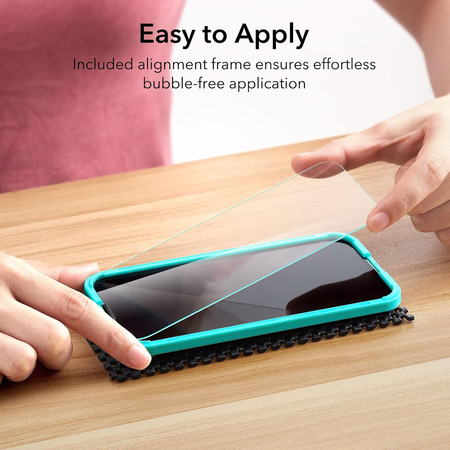 ESR IPHONE 14 PLUS SCREEN SHIELD TEMPERED GLASS SCREEN PROTECTOR ( PACK 1 ) CLEAR thumbnail 8