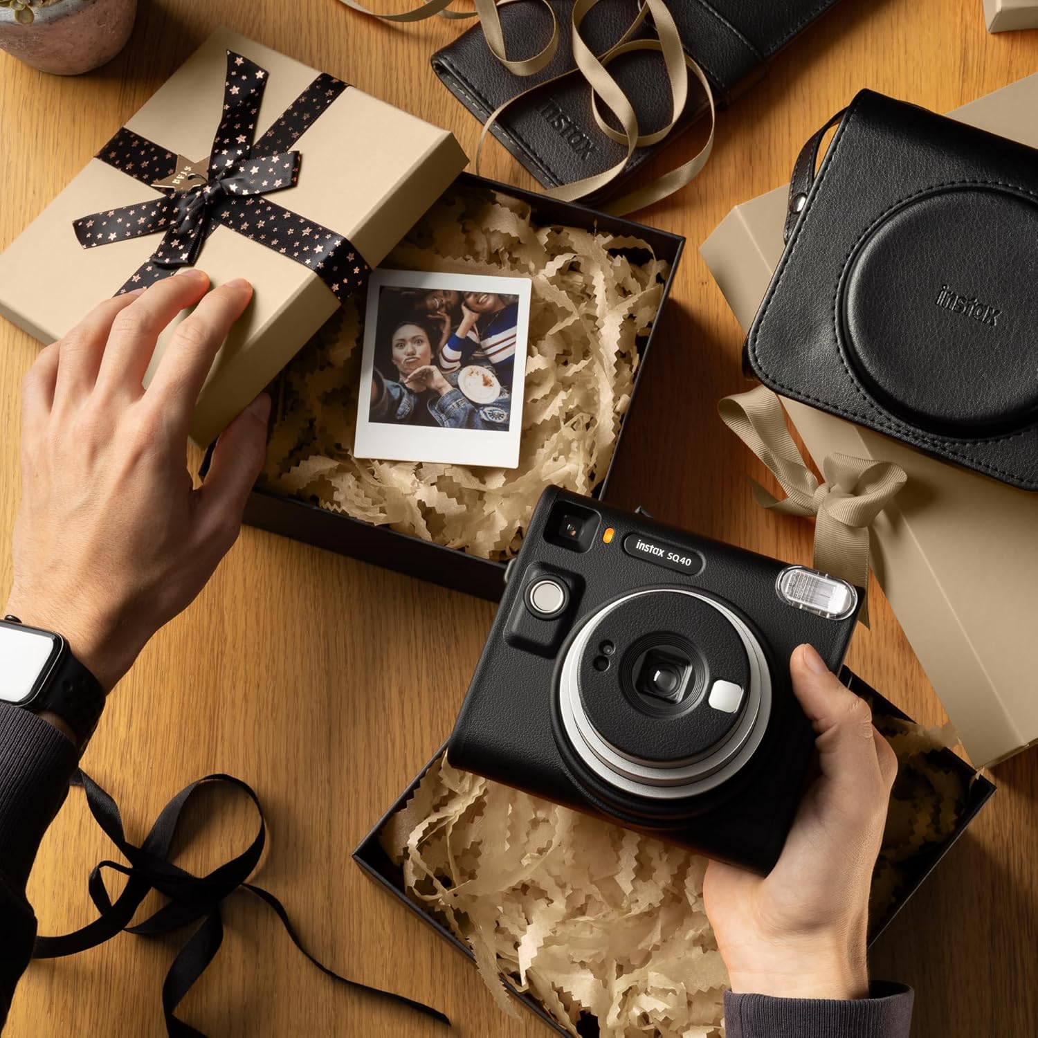 FUJIFILM INSTAX SQUARE SQ 40 INSTANT CAMERA BLACK thumbnail 5