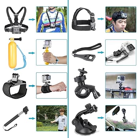 POWERPAK 21 IN 1 GOPRO ACTION CAMERA ACCESSORIES KIT thumbnail 3