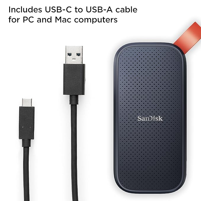 SANDISK PORTABLE SSD 2TB SPEED UP TO 800 MBPS SDSSDE30-2T00-G26 thumbnail 3