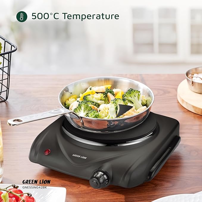 GREEN LION ELECTRIC STOVE SINGLE HOT PLATE BLACK GNESSING42BK thumbnail 4