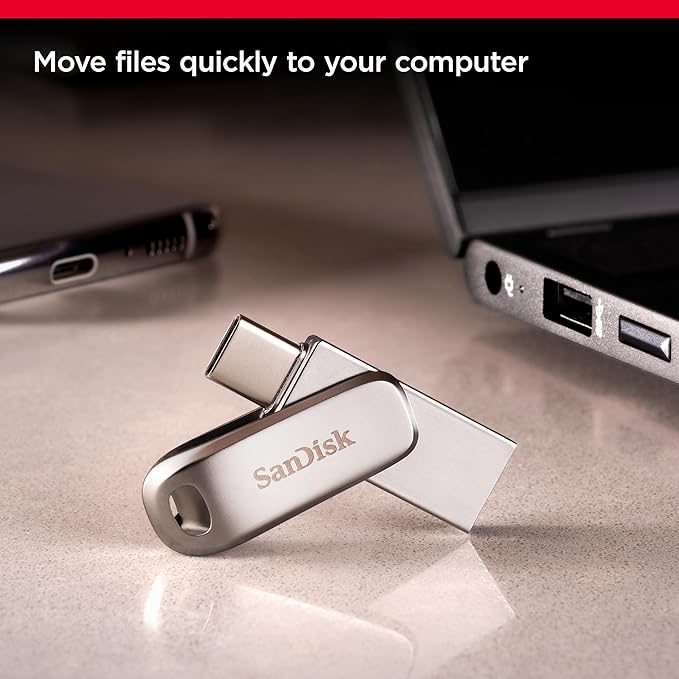SANDISK ULTRA 512GB DUAL DRIVE LUXE TYPE C USB UP TO 400MBS SDDDC4-512G-G46 thumbnail 4