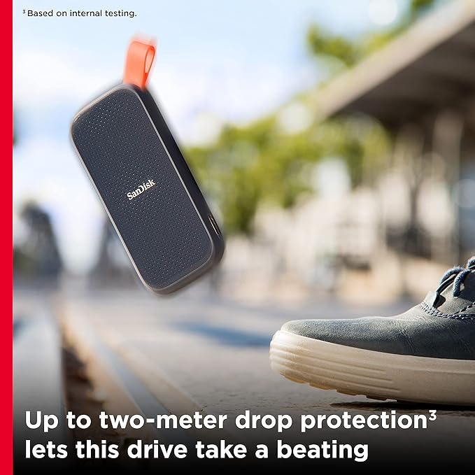 SANDISK PORTABLE SSD 2TB SPEED UP TO 800 MBPS SDSSDE30-2T00-G26 thumbnail 5