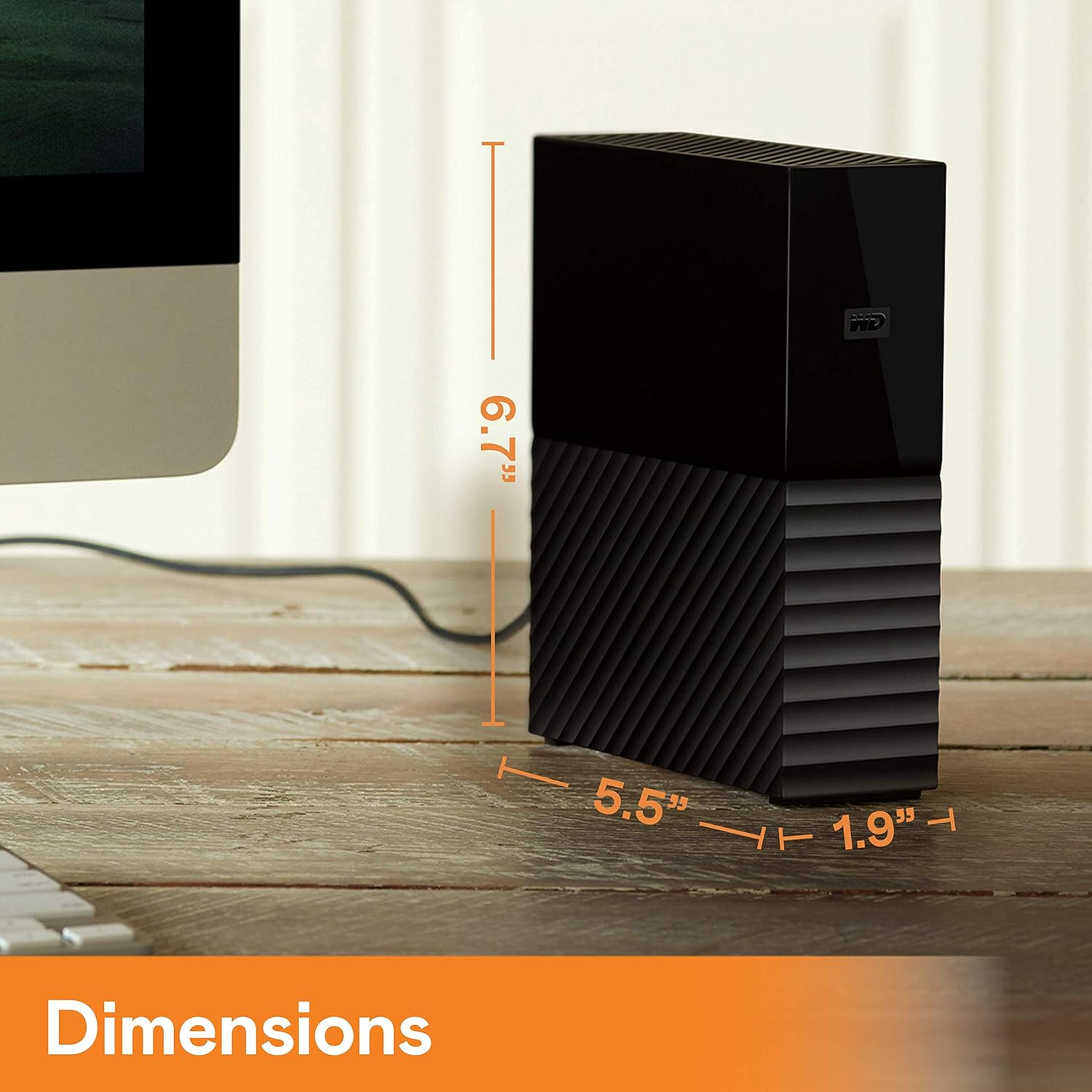 WD ESSENTIAL MY BOOK 6TB USB WDBBGB0060HBK-EESN thumbnail 3