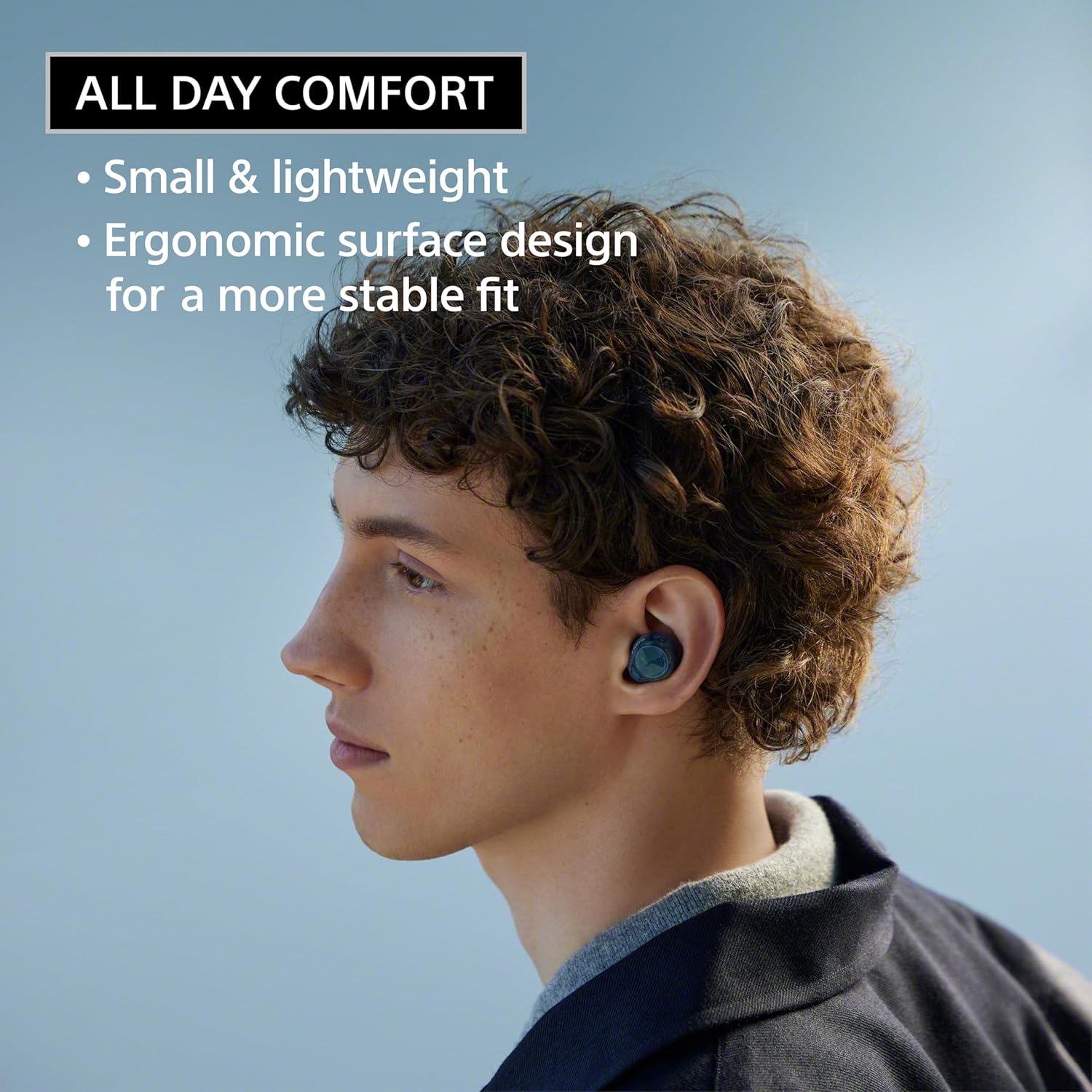 SONY WIRELESS NOISE CANCELLING STEREO EARBUDS GLASS BLUE WF-C710N/LZ thumbnail 5