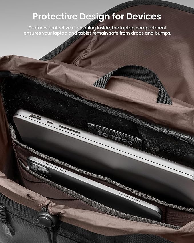TOMTOC VINTPACK TA1 22L LAPTOP BACKPACK DARK TA1M1D2 thumbnail 3
