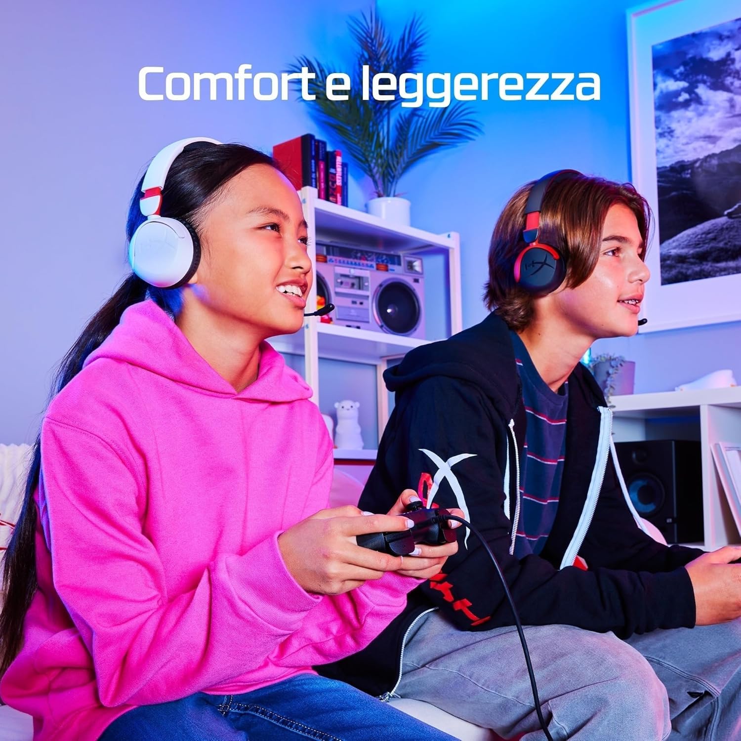 HYPERX CLOUD MINI GAMING HEADSET LAVENDER 7G8F5AA thumbnail 8